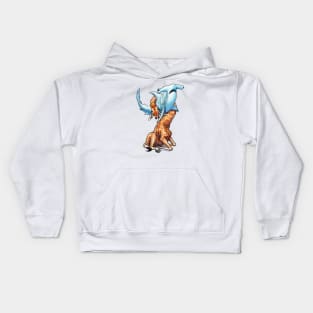 Giraffe vs. Hammerhead Kids Hoodie